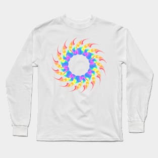 Rainbow mandala Long Sleeve T-Shirt